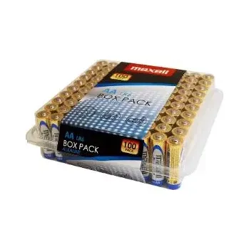 Sada 100 ks Baterie LR6 / AA Power Alk Maxell