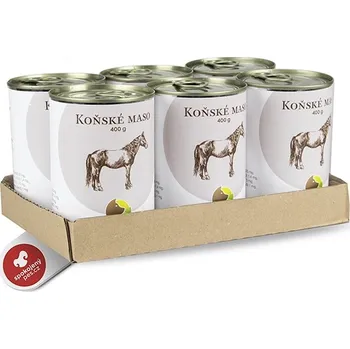 Krmivo pro psa Bohemia koňské maso ve vlastní šťávě SET 6x 400 g