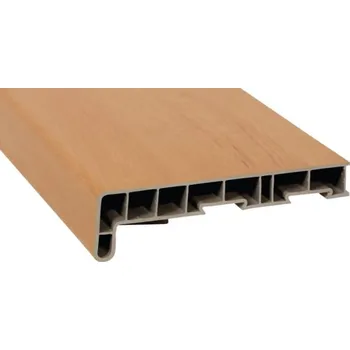 Parapet Parapet na míru PVC vnitřní s nosem Birke Rose 4363031 17/40x400 mm, délka na přání 500-5000 mm