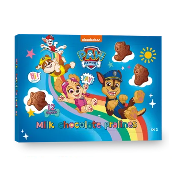 Čokoláda Nickelodeon Kolekce tvarovaných figurek Paw Patrol 100g