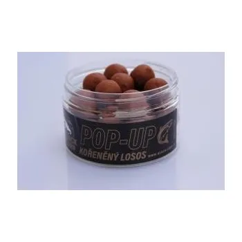 Boilies Black Carp Plovoucí boilies POP-UP Kořeněný losos 15mm 50gr