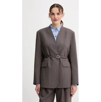 Dámské sako Sako s vlnou ISABELLE BLANCHE IS25FW.J043.T003 hnědá 88X, vel. S