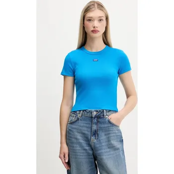 Dámské tričko Tričko Hugo Blue Baby Tee_B 50510749 modrá 05J, vel. XXS