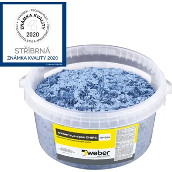 Fasádní barva Webersys epox chips - 1 kg zelená (ks) - množstevní sleva při odběru nad 15 000 Kč