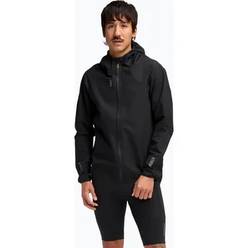 Pánská větrovka Pánská běžecká bunda HOKA Skybreeze Waterproof GTX black