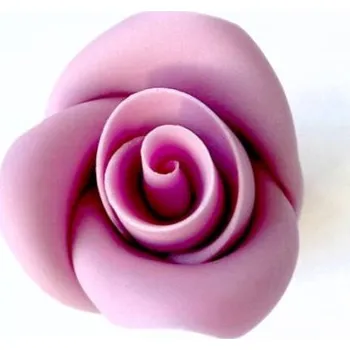 Jedlá dekorace na dort CZ distribuce Cukrová růže střední lila (25 ks) ▹