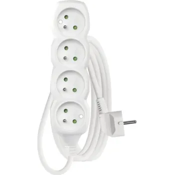 Kabel Prodlužovací kabel Emos se 4 zásuvkami 2m bílá