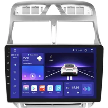 Autorádio HIZPO KXPG3079001 Autorádio 9" Android 13 pro Peugeot 307 Varianta: Napájecí kabel typu A, Model: P9002CP (2+32GB)