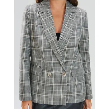 Dámské sako Sinsay - Kostkované dámské sako - vícebarevná - 734FI-MLC - 734FI-MLC-M