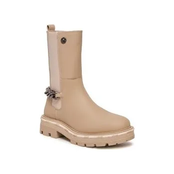 Dámské kozačky Liu Jo Polokozačky Taylor 628 4F3717 EX014 Béžová 39