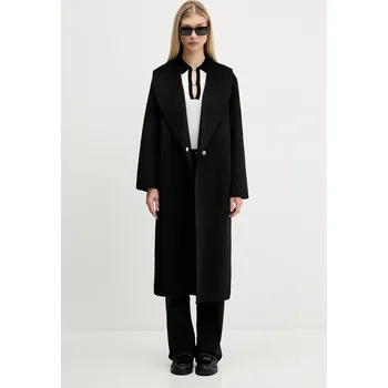 Dámský kabát Kabát s vlnou HUGO Mecami-1_DF černá barva, 50546753 99X, vel. 36