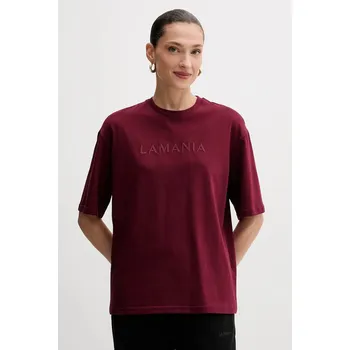 Pánské tričko Bavlněné tričko La Mania MELANIE burgundské 83X, vel. 36