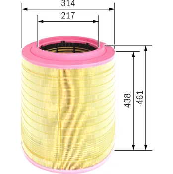 Vzduchový filtr Vzduchový filtr SAMPA 061.332-01