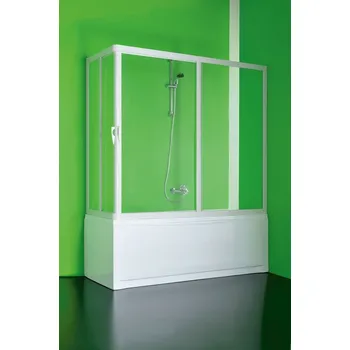 Vanová zástěna Hopa Olsen Spa Vanová zástěna Vasca vela 70 - 180 × 150 cm bílý plast / polystyrol 700 - 1800 x 1500 mm