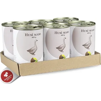 Krmivo pro psa Bohemia husí maso ve vlastní šťávě SET 6x 400 g