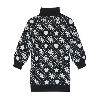 Dámská móda Guess Úpletové šaty J5BK03 Z3K10 Černá Regular Fit 14Y