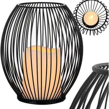 Svícen Dekorativní kovový držák svíčky 1 ks stojan lucerna