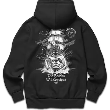 Rybářské oblečení ElFabiano Mikina „THE BATTLES WILL CONTINUE“|vel. M