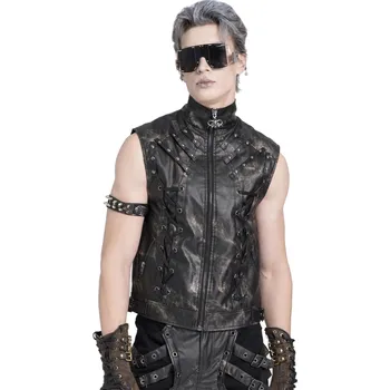 Pánská vesta vesta pánská DEVIL FASHION - Punk - WT096 - XXL