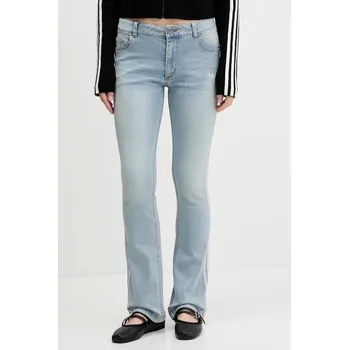 Dámské džíny Džíny adidas Originals Slim Denim dámské, medium waist, KE9801 modrá 50X, vel. 32