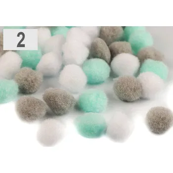 Bambulky 2 cm - mix barev bal. 70 ks souprava 9