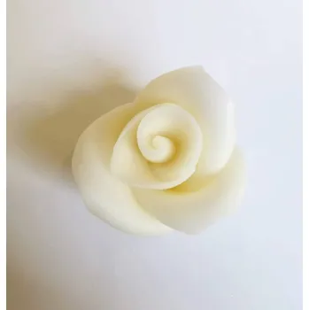 Jedlá dekorace na dort CZ distribuce Cukrová růže malá bílá (49 ks) ▹