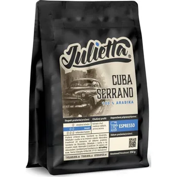 Julietta Cuba Serrano čerstvě pražená zrnková káva 250 g
