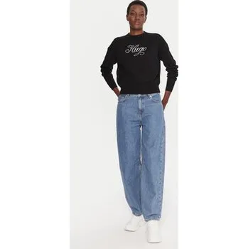 Pánský svetr HUGO Svetr Slogix_B 50548145 Černá Relaxed Fit XXL