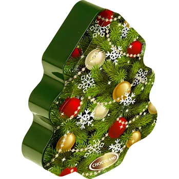 Bonboniéra Chocoland Vánoční dóza stromeček 150g