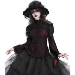 tričko gothic and punk dámské - Dark Red Gothic - DEVIL FASHION - TT27902 - M