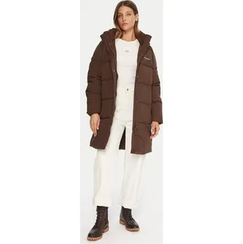 Dámský kabát Guess Jeans Zimní bunda W4BL24 WGII2 Hnědá Regular Fit XXL