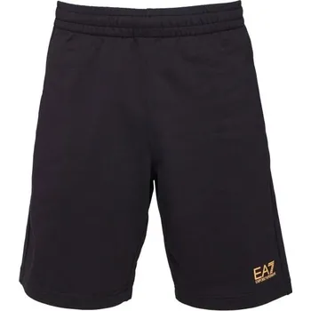 Pánské sportovní šortky EA7 TRAIN CORE M Černá, Zlatá