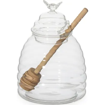 Dóza na potraviny Sklenice na med Mella průhledná 460 ml