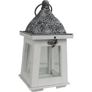 Svícen Dřevěná lucerna D6042