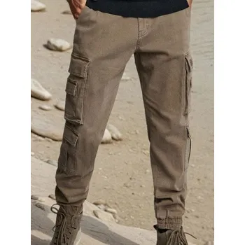 Pánské kalhoty Sinsay - Kalhoty cargo - hnědá - 164EV-84X - 164EV-84X-36