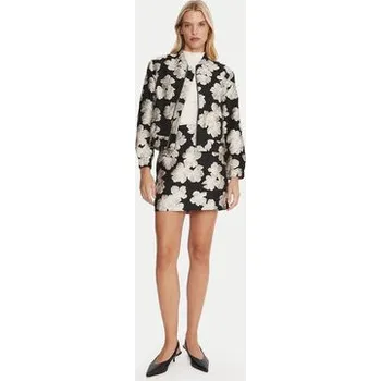 French Connection Bunda bomber 75ZAF Černá Boxy Fit 8