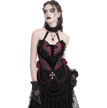 Korzet korzet dámský DEVIL FASHION - Red Heart - M