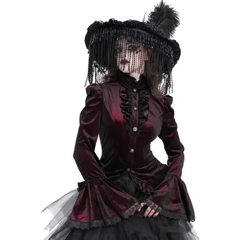 Dámské tričko tričko gothic and punk dámské - Velvet - DEVIL FASHION - SHT14102