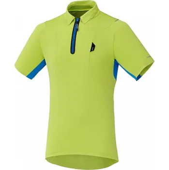 Cyklistické oblečení Dres krátký pánský Shimano Polo Shirt zelený M