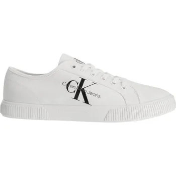 Oblečení a móda Pánské nízké tenisky Calvin Klein ESSENTIAL VULCANIZED 45 Bílá, Černá