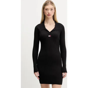 Dámské šaty Šaty Tommy Jeans DW0DW22183 černá 99X, vel. L