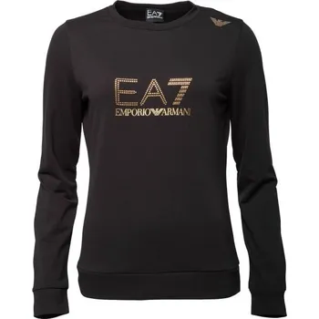 Dámská mikina Dámská mikina EA7 SWEATSHIRT S Černá, Zlatá