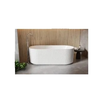 Vana Besco Giuliana vana volně stojící 150 x 75 cm sifon černá barva bílá VANGIU150WNB