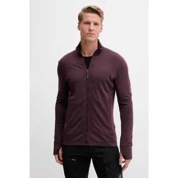 Pánská mikina Sportovní mikina Icebreaker Mer 260 Quantu IV pánská, fialová barva, hladká, IBBA56W10GW1 49X, vel. XL