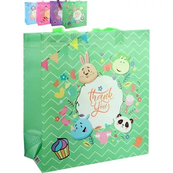 Deštník Taška dárková plastová zvířátka 27x30x12cm Thank You 4 druhy