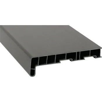 Parapet Parapet na míru PVC vnitřní s nosem Quarzgrau 703905 17/40x500 mm, délka na přání 500-5000 mm