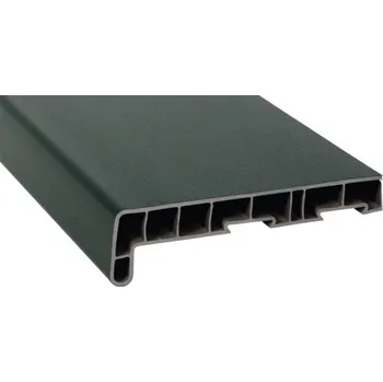 Parapet na míru PVC vnitřní s nosem Moosgruen 600505 17/40x600 mm, délka na přání 500-5000 mm