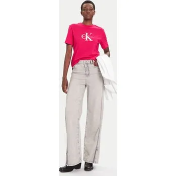 Pánská móda Calvin Klein Jeans T-Shirt Hero Classic LV047B865G Růžová Regular Fit XXS