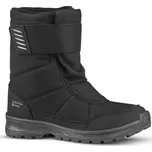 QUECHUA Dětské turistické nepromokavé sněhule na suchý zip SH 100 26 ČERNÁ