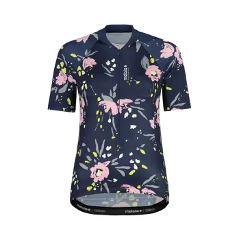 cyklistický dres Maloja Dámský cyklistický dres VilsaM. AOP 1/2 2025 Modrá S Dámské